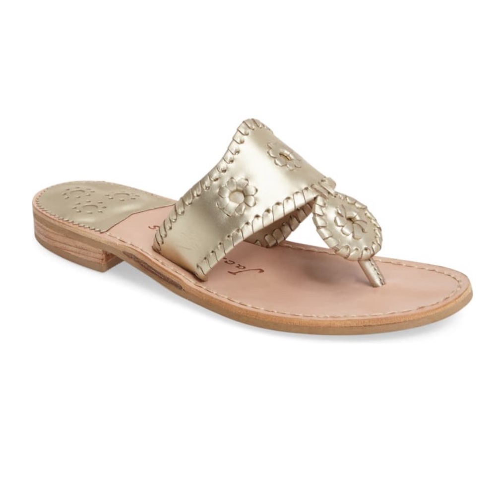 SOLD | Jack Rodgers Flip Flop in Platinum
